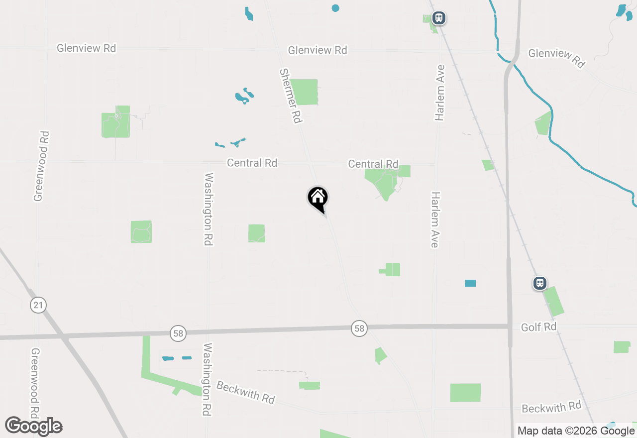 Map of 2305 Harrison Street, Glenview, IL 60025