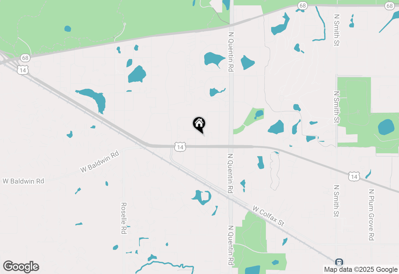 Map of 874 W Goodrich Place, Palatine, IL 60067