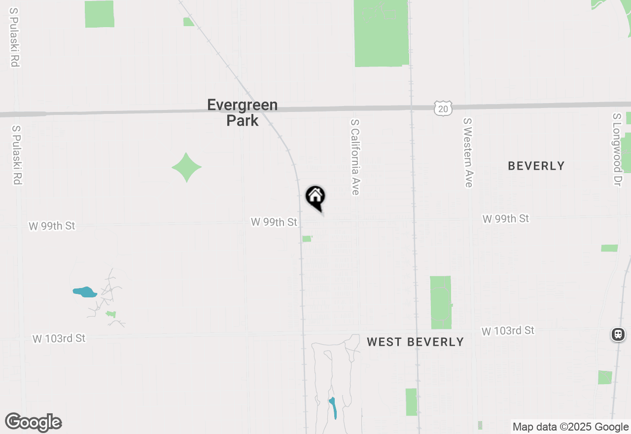 Map of 2928 W 99th Street, Evergreen Park, IL 60805