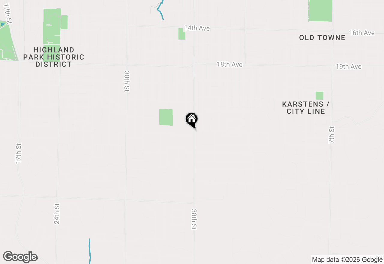 Map of 2350 38th Street, Rock Island, IL 61201