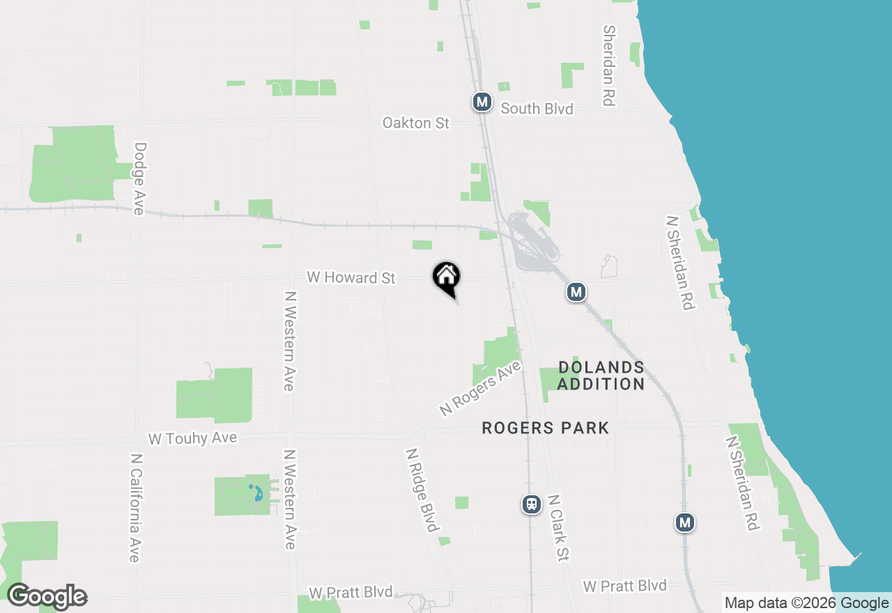 Map of 7508 N Damen Avenue #3, Chicago, IL 60645