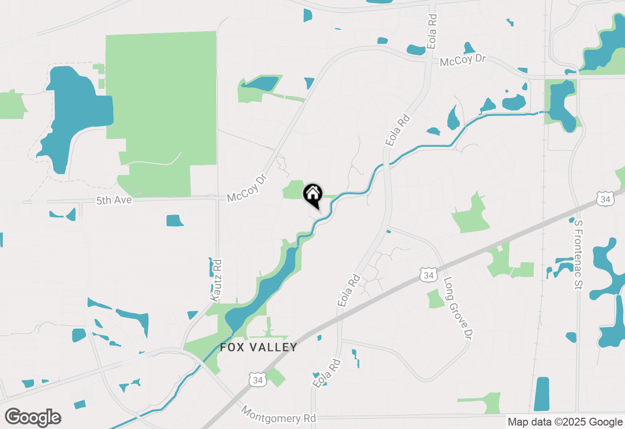 Map of 620 Waterbury Drive, Aurora, IL 60504