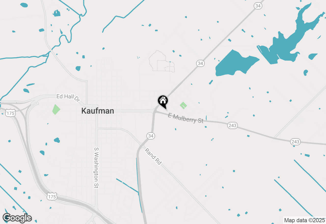Map of 1501 E Mulberry Street, Kaufman, TX 75142