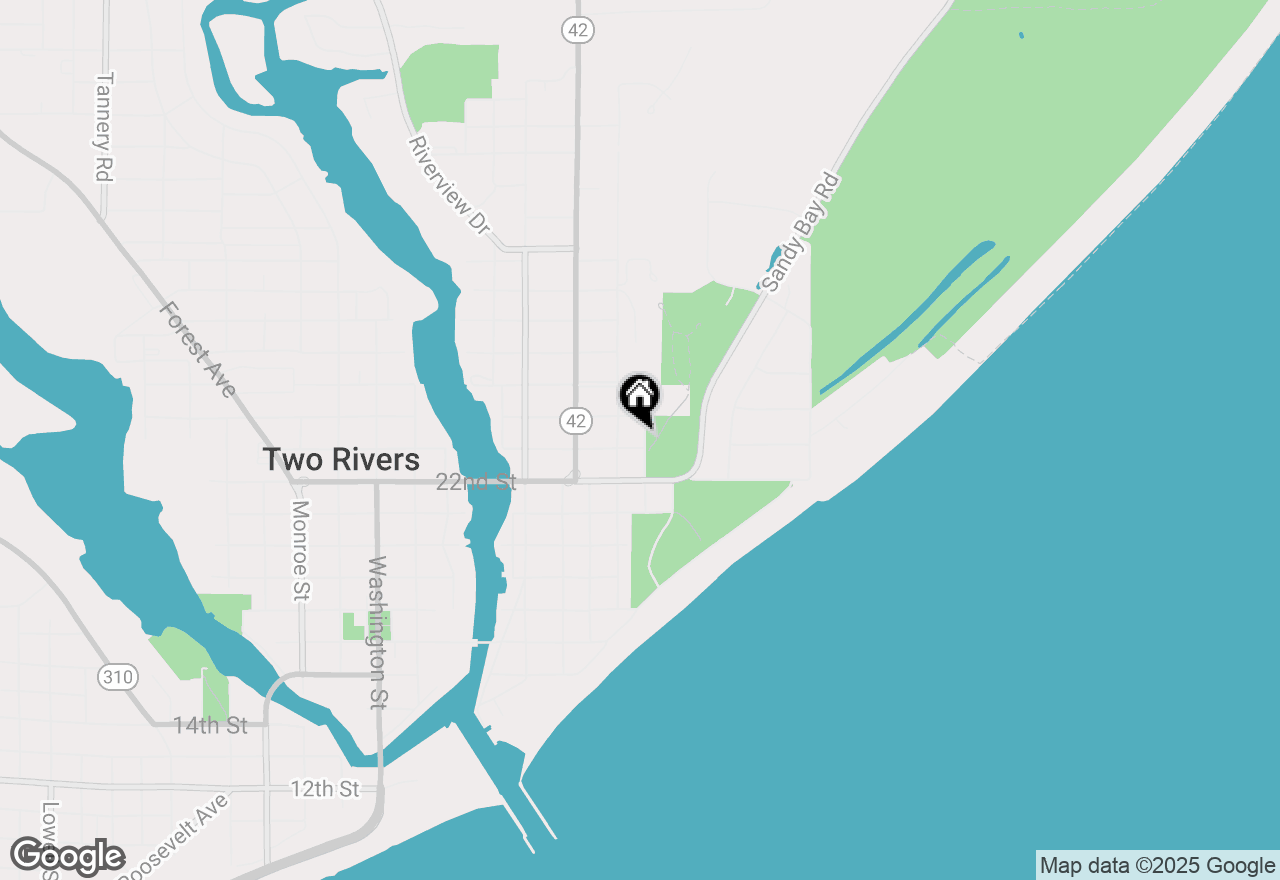 Map of 702 23rd St, Two Rivers, WI 54241