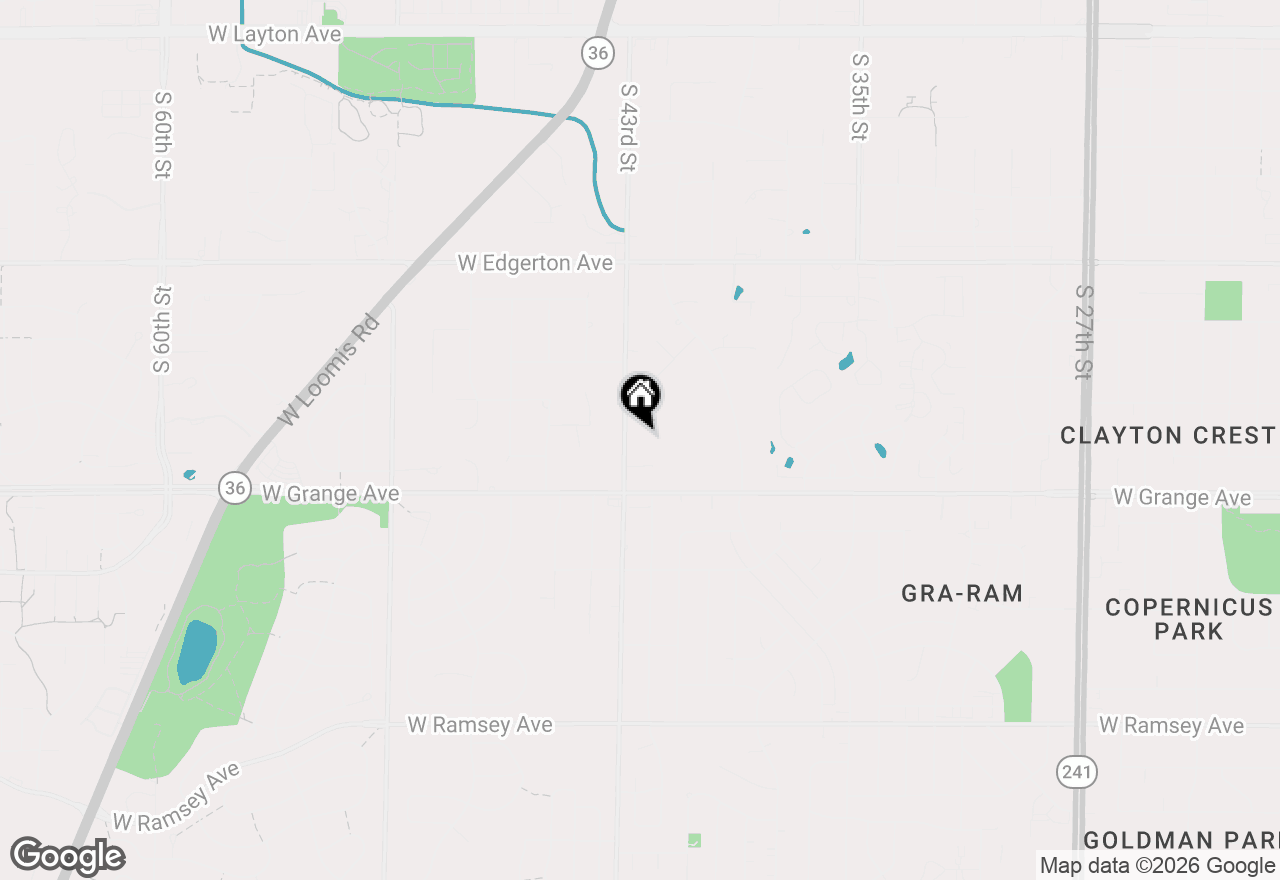 Map of 5404 S 43rd St, Greenfield, WI 53220