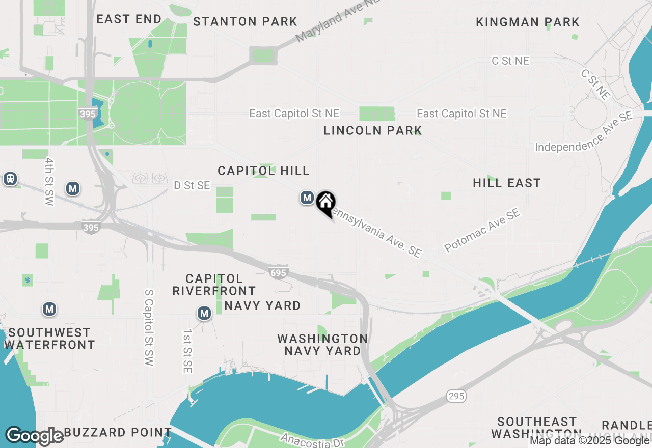 Map of 817 E St Se #1, Washington, DC 20003