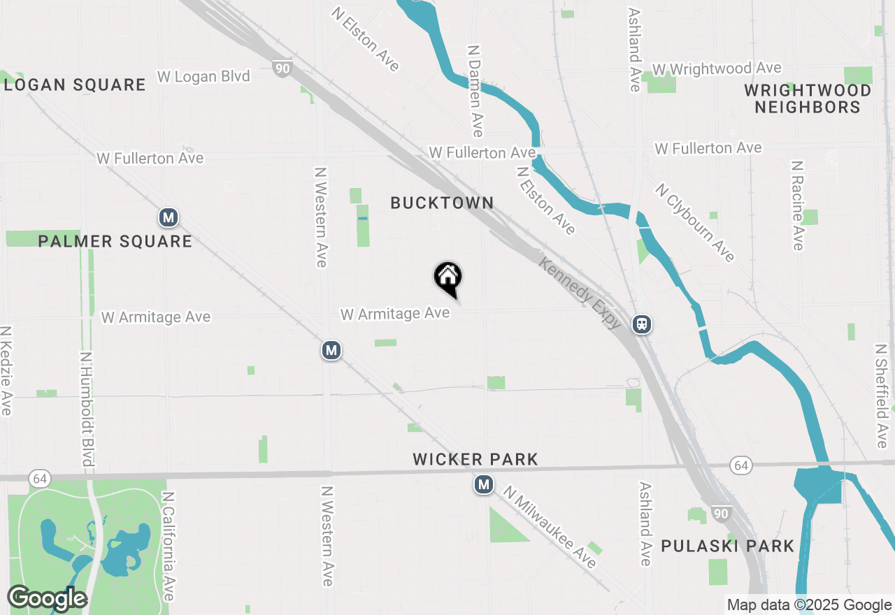 Map of 2005 N Hoyne Avenue, Chicago, IL 60647