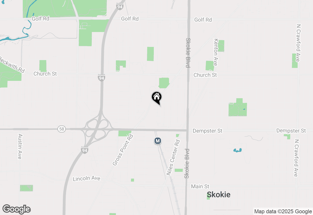 Map of 5016 Suffield Court #A, Skokie, IL 60077