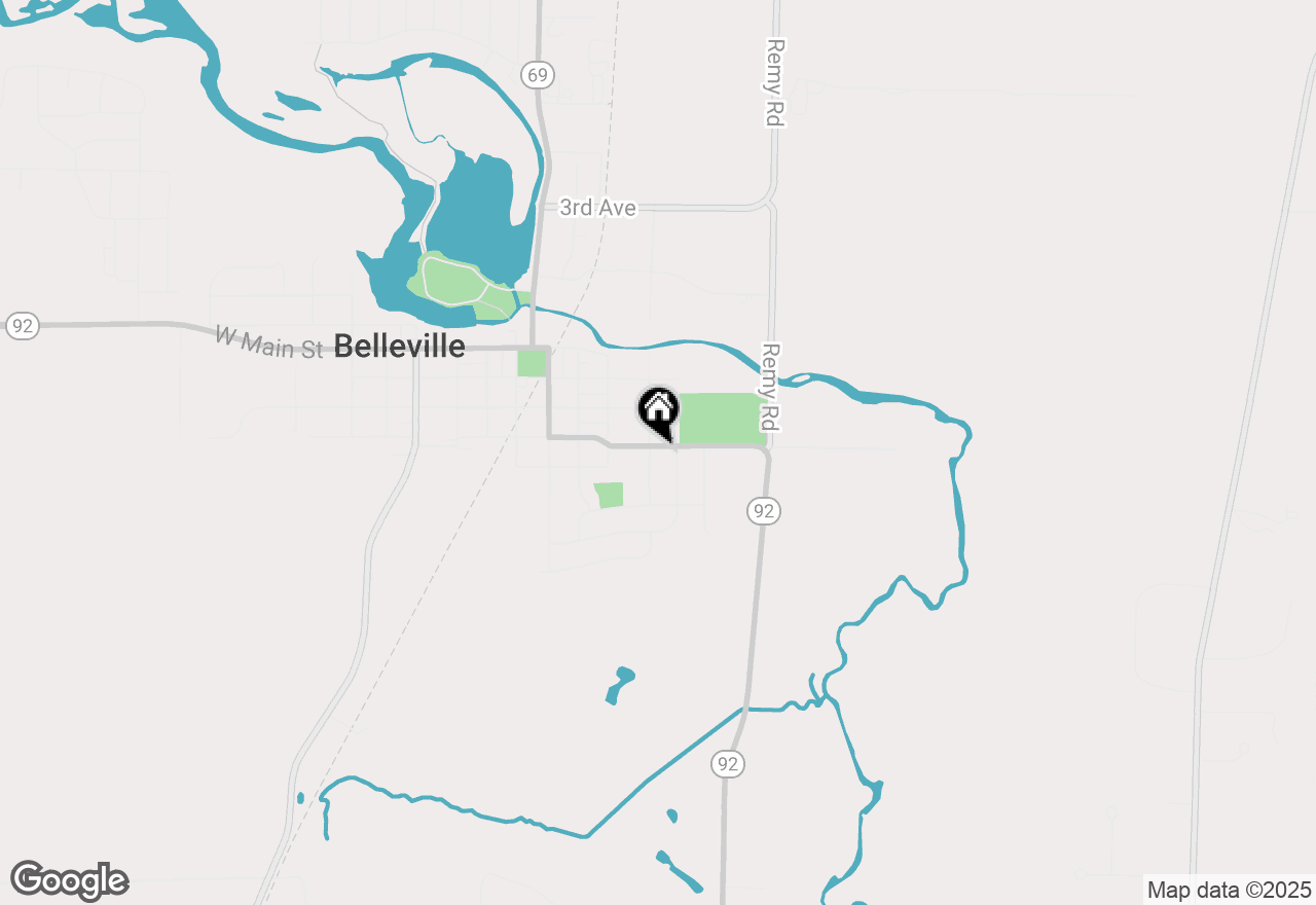 Map of 410 E School Street, Belleville, WI 53508