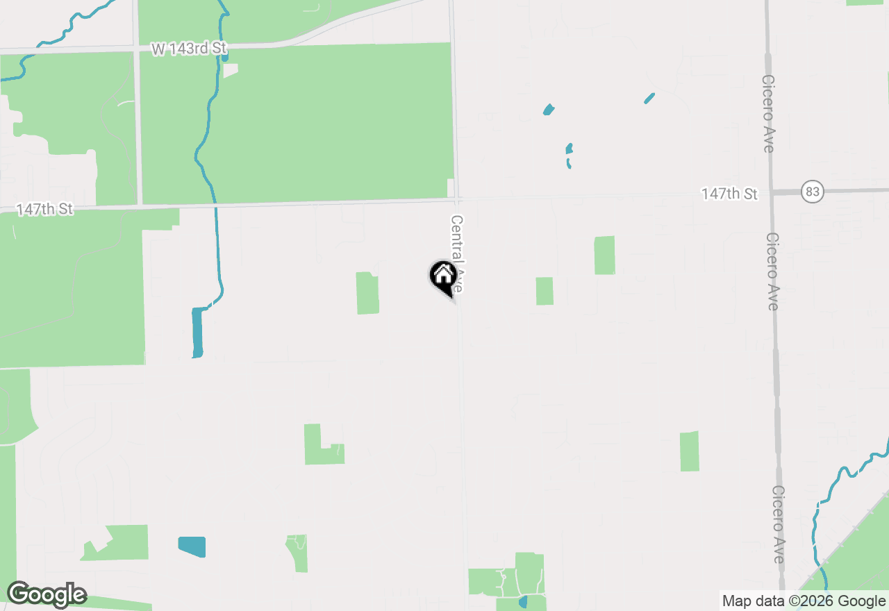 Map of (Address confidential), Oak Forest, Illinois 60452