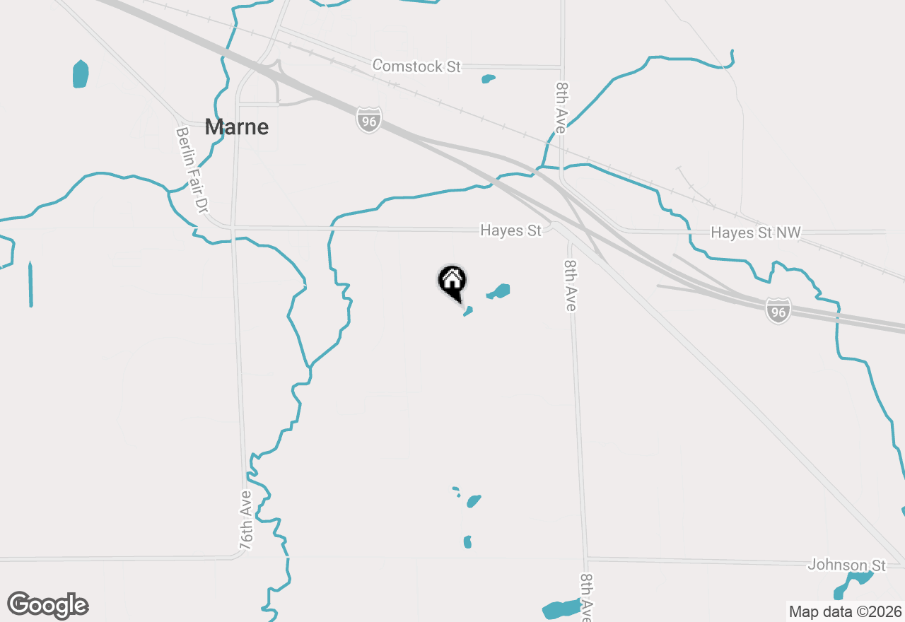 Map of 1072 Hayes Street, Marne, MI 49435