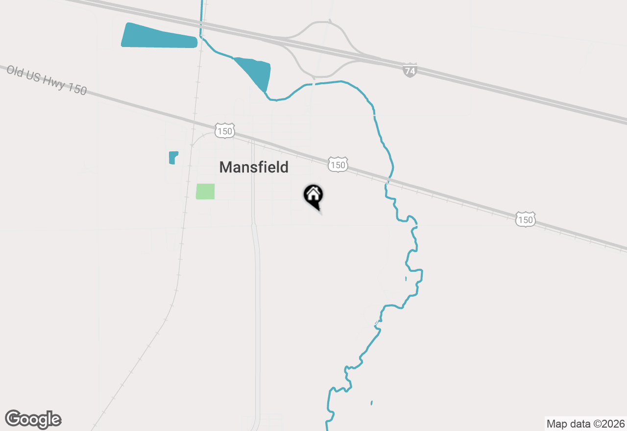 Map of 309 S Mckinley Street, Mansfield, IL 61854