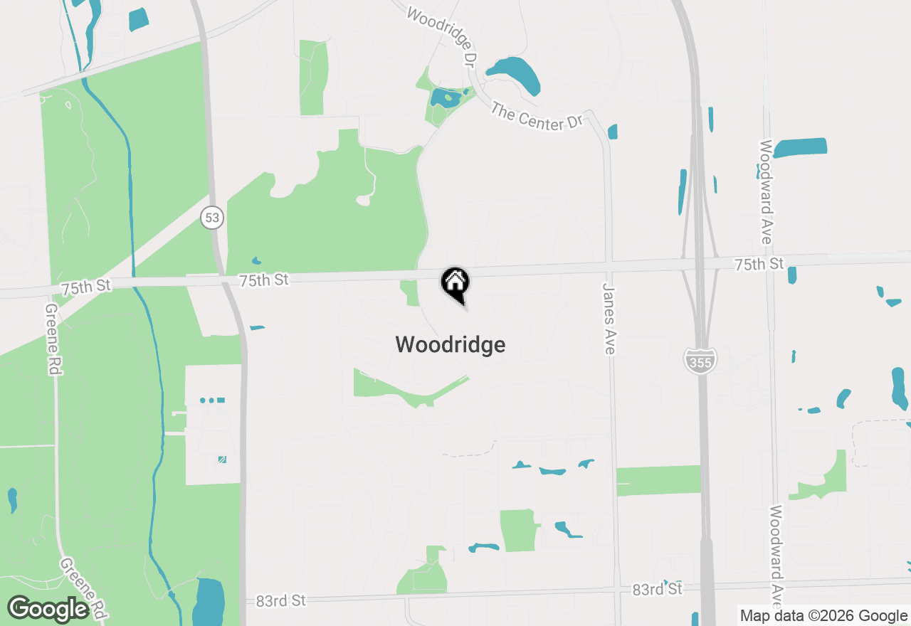Map of 7615 Walnut Avenue, Woodridge, IL 60517
