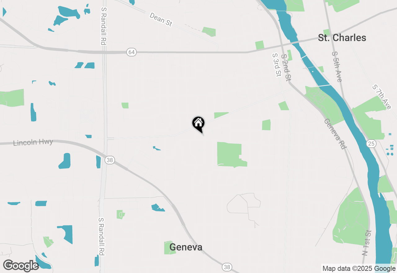 Map of 628 Katherine Street, St. Charles, IL 60174