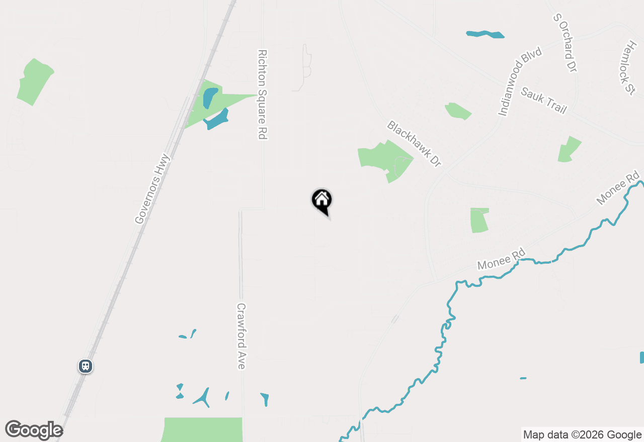 Map of 23119 Central Park Avenue, Richton Park, IL 60471