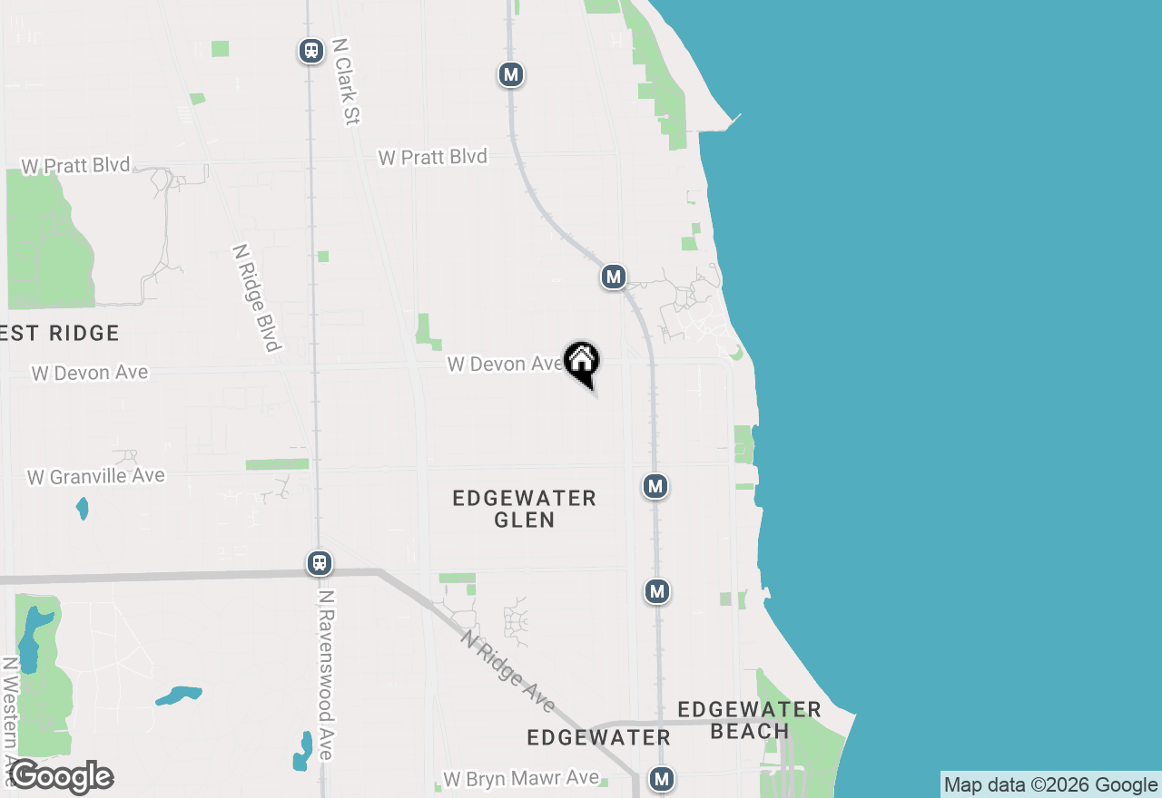 Map of 6315 N Lakewood Avenue, Chicago, IL 60660