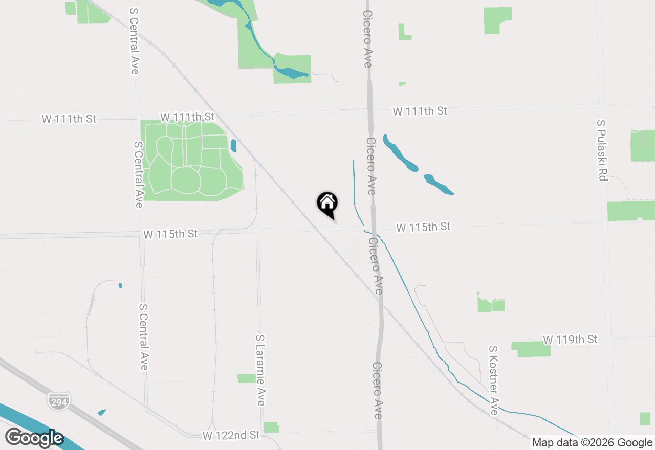 Map of 4858 W 115th Street, Alsip, IL 60803