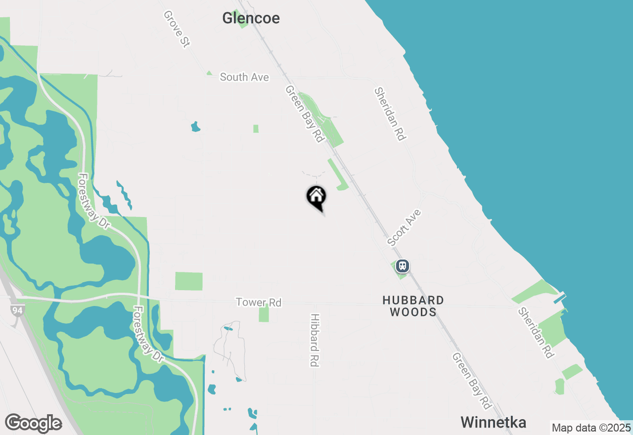 Map of 195 Lake Street, Glencoe, IL 60022