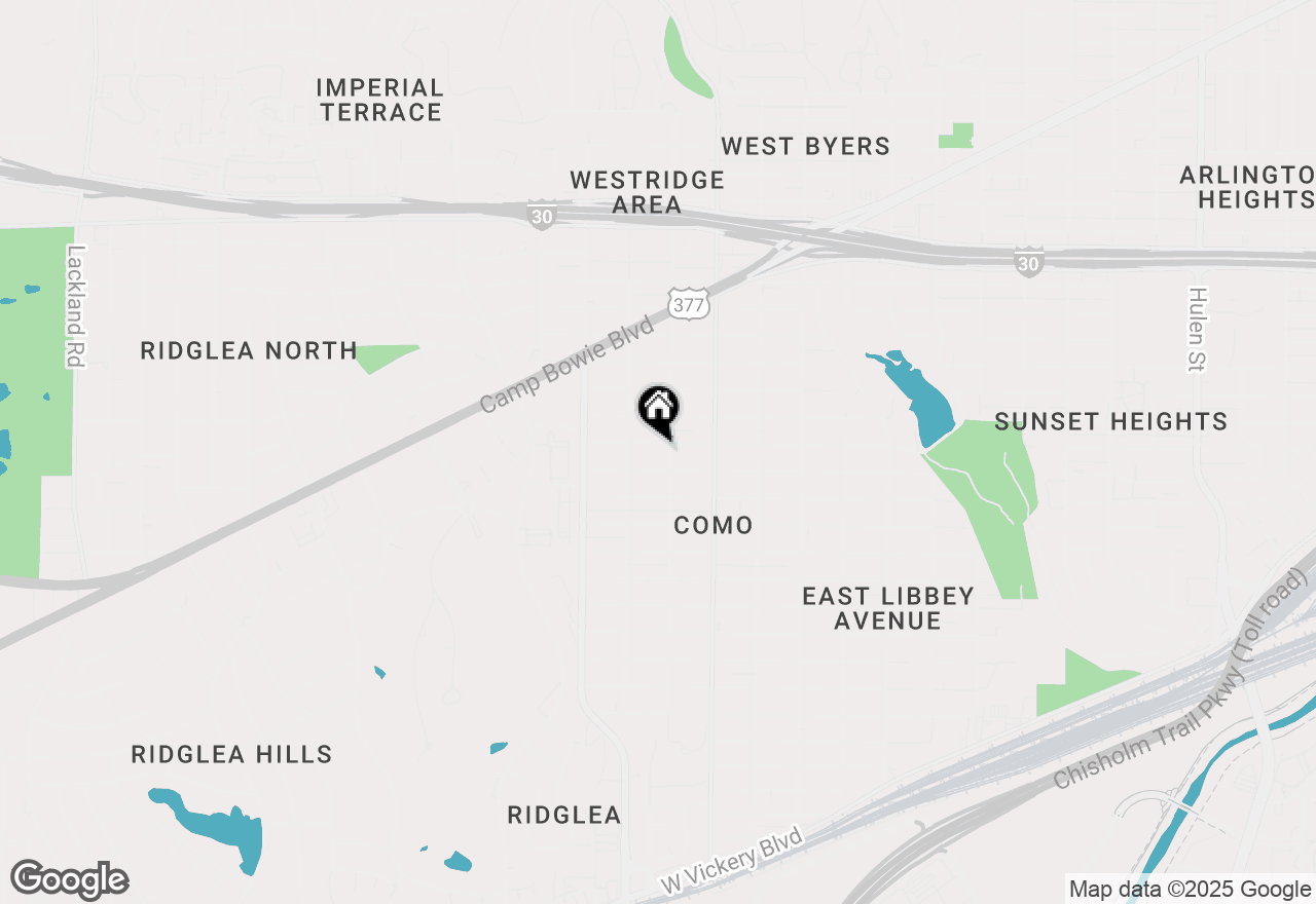 Map of 5809 Houghton Avenue, Fort Worth, TX 76107