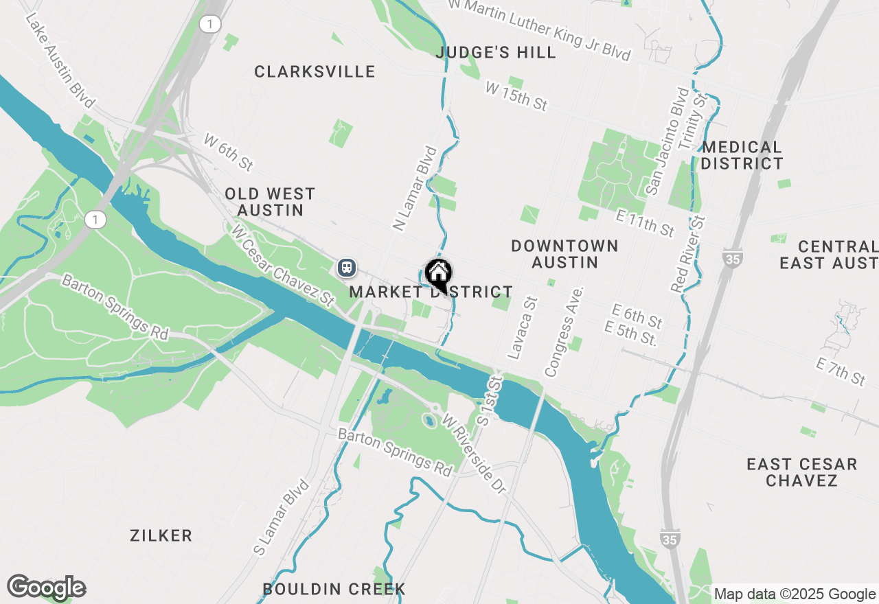 Map of 301 West Ave #1008, Austin, TX 78701