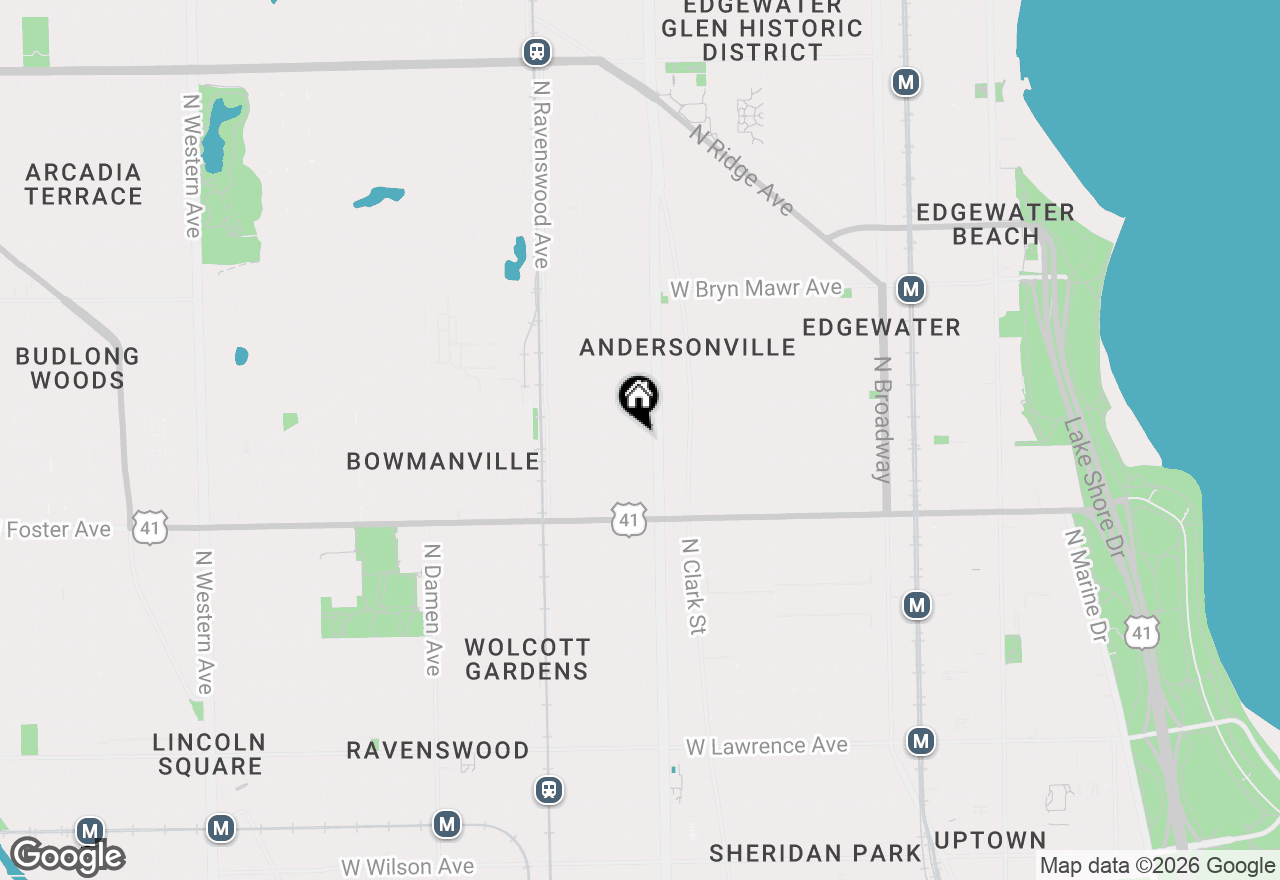 Map of 1619 W Summerdale Avenue, Chicago, IL 60640