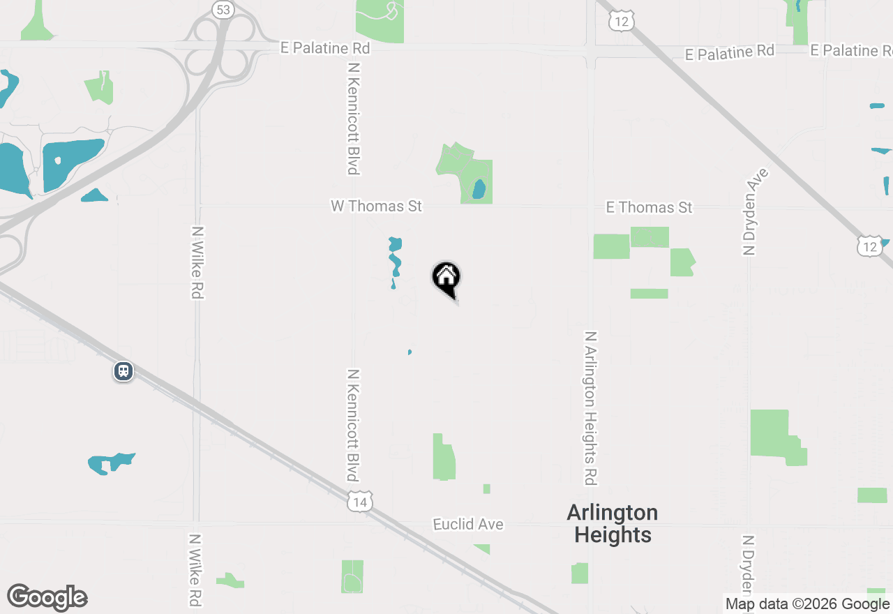 Map of 1222 N Walnut Avenue, Arlington Heights, IL 60004