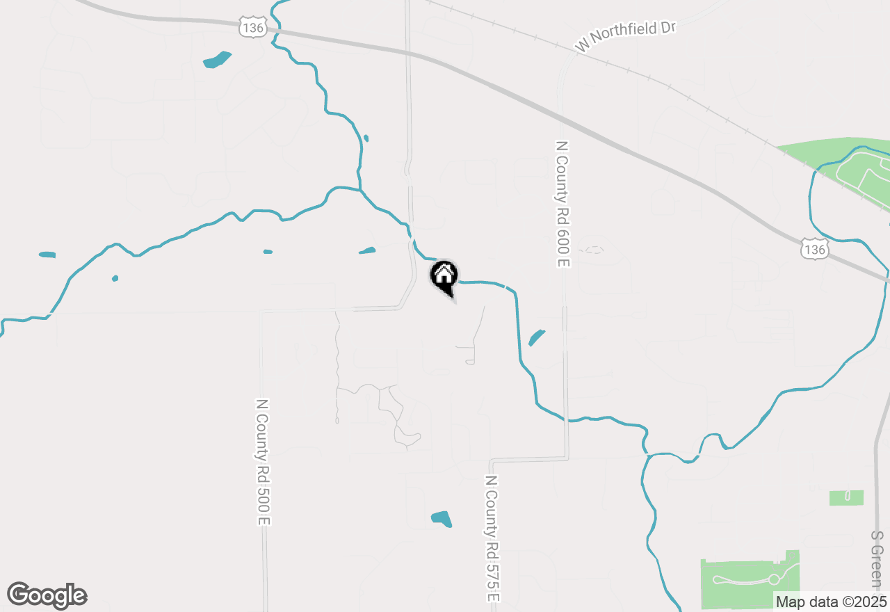 Map of 5519 N County Rd 550 E, Pittsboro, IN 46167