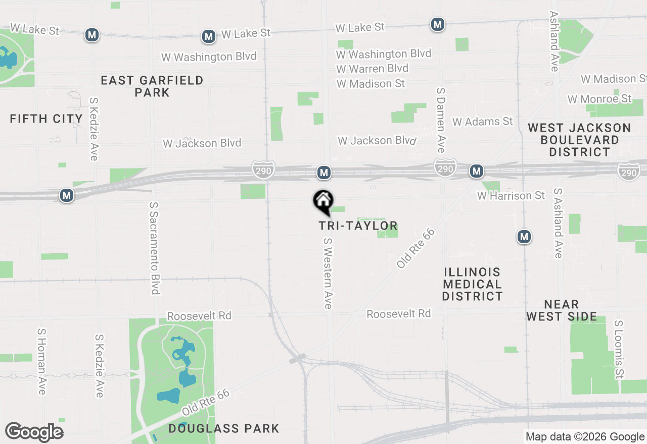 Map of 712 S Western Avenue #A, Chicago, IL 60612