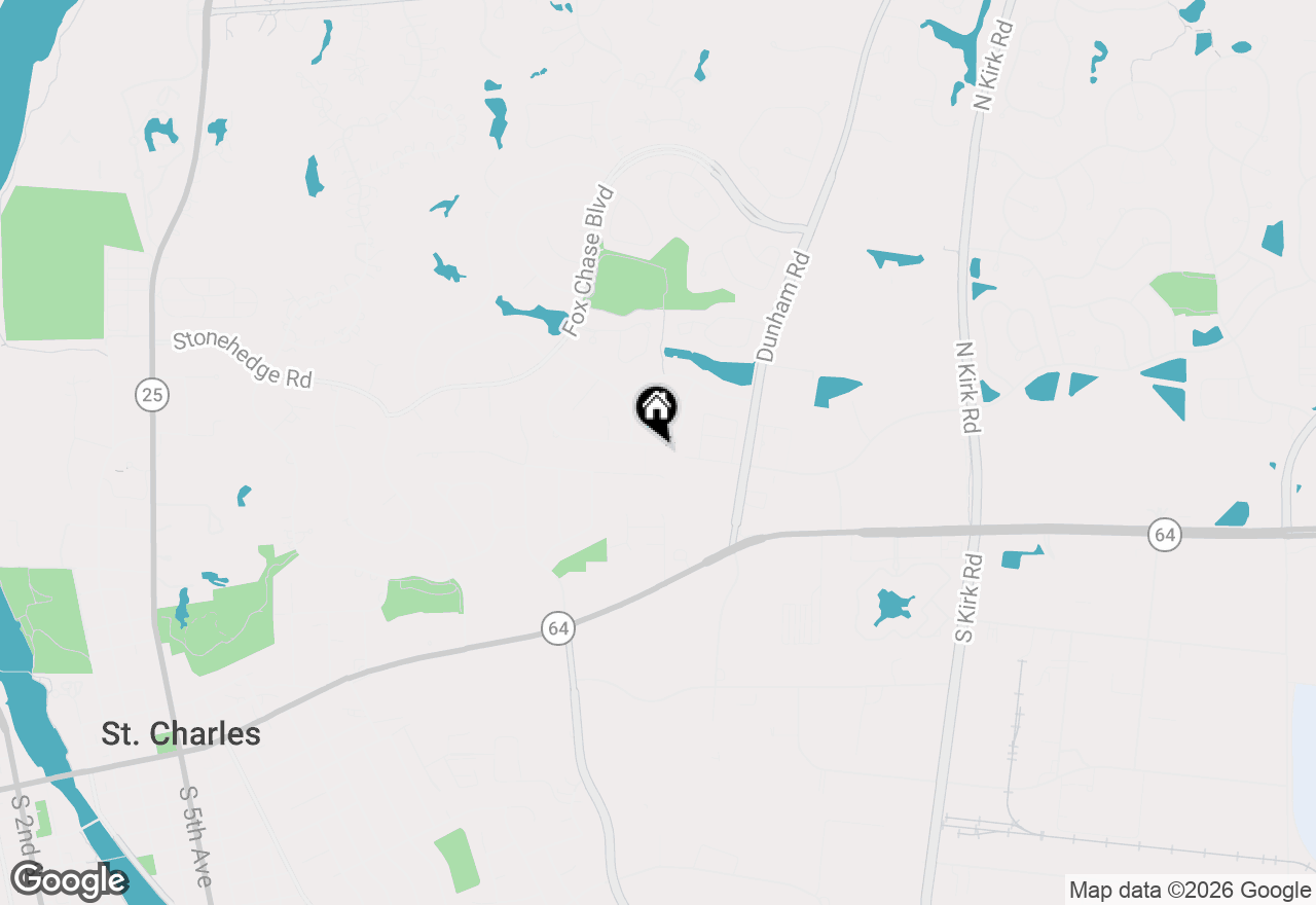 Map of 2030 Forest Ridge Road, St. Charles, IL 60174