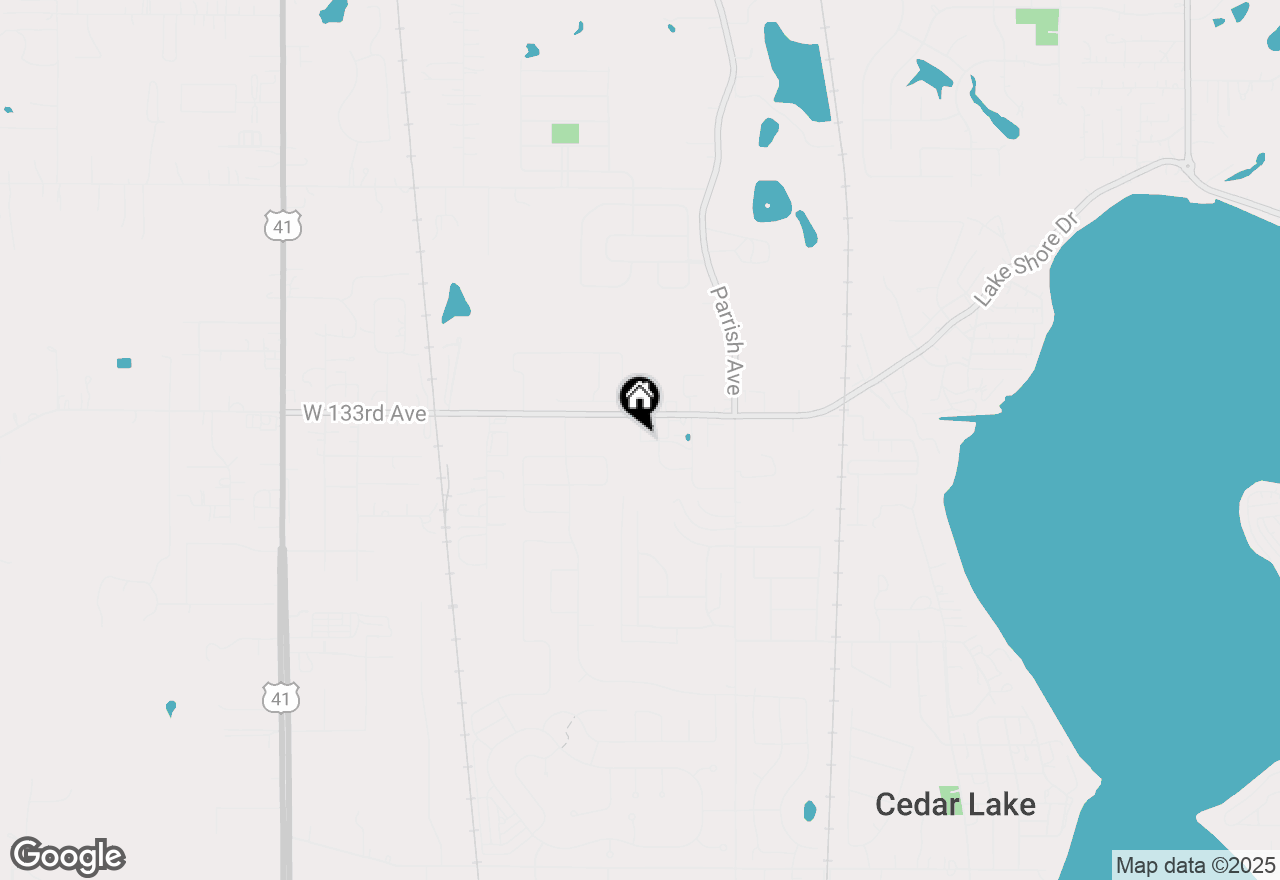 Map of 13301 Lincoln Plaza Way, Cedar Lake, IN 46303