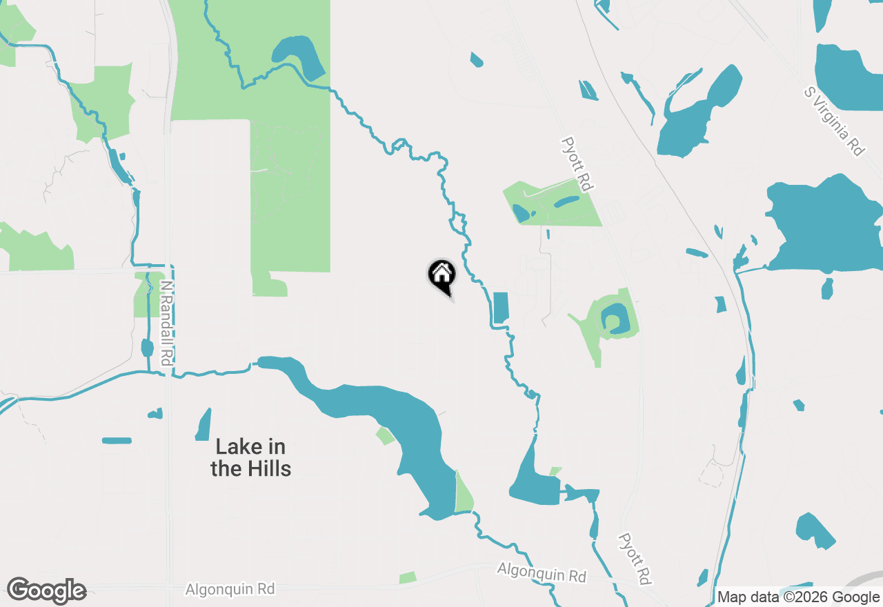 Map of 1212 Cherry Street, Lake In The Hills, IL 60156