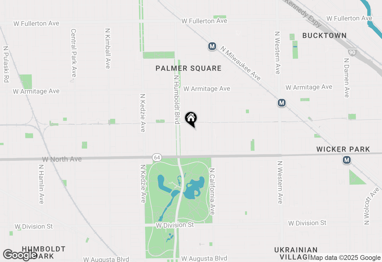 Map of 1719 N Richmond Street, Chicago, IL 60647