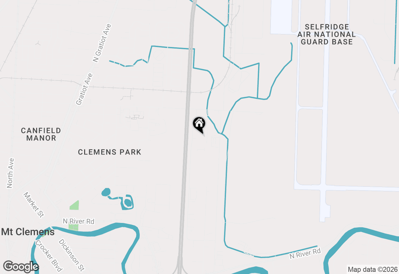 Map of 42470 Executive Drive, Harrison Township, MI 48045