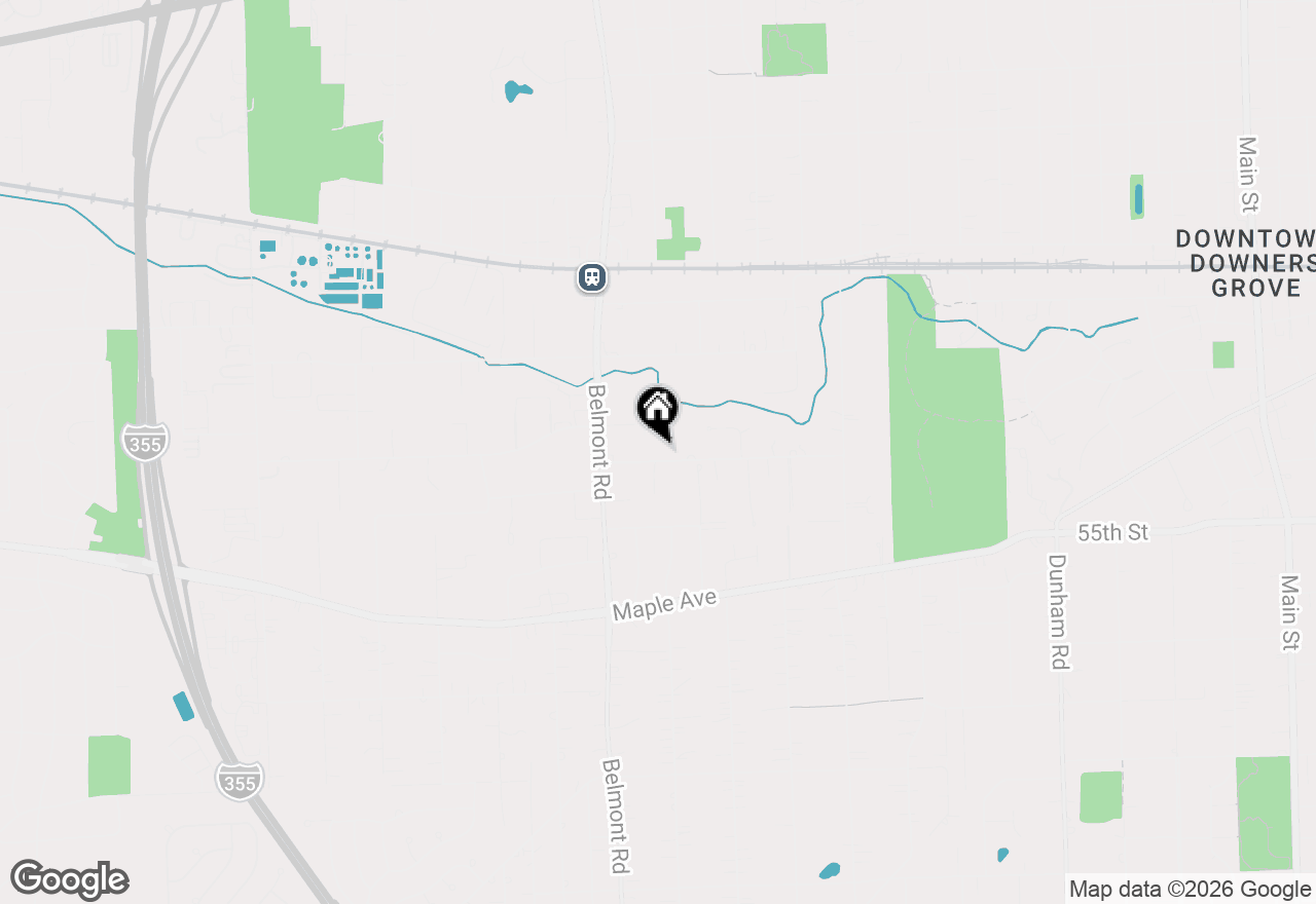 Map of 1950 Elmore Avenue, Downers Grove, IL 60515