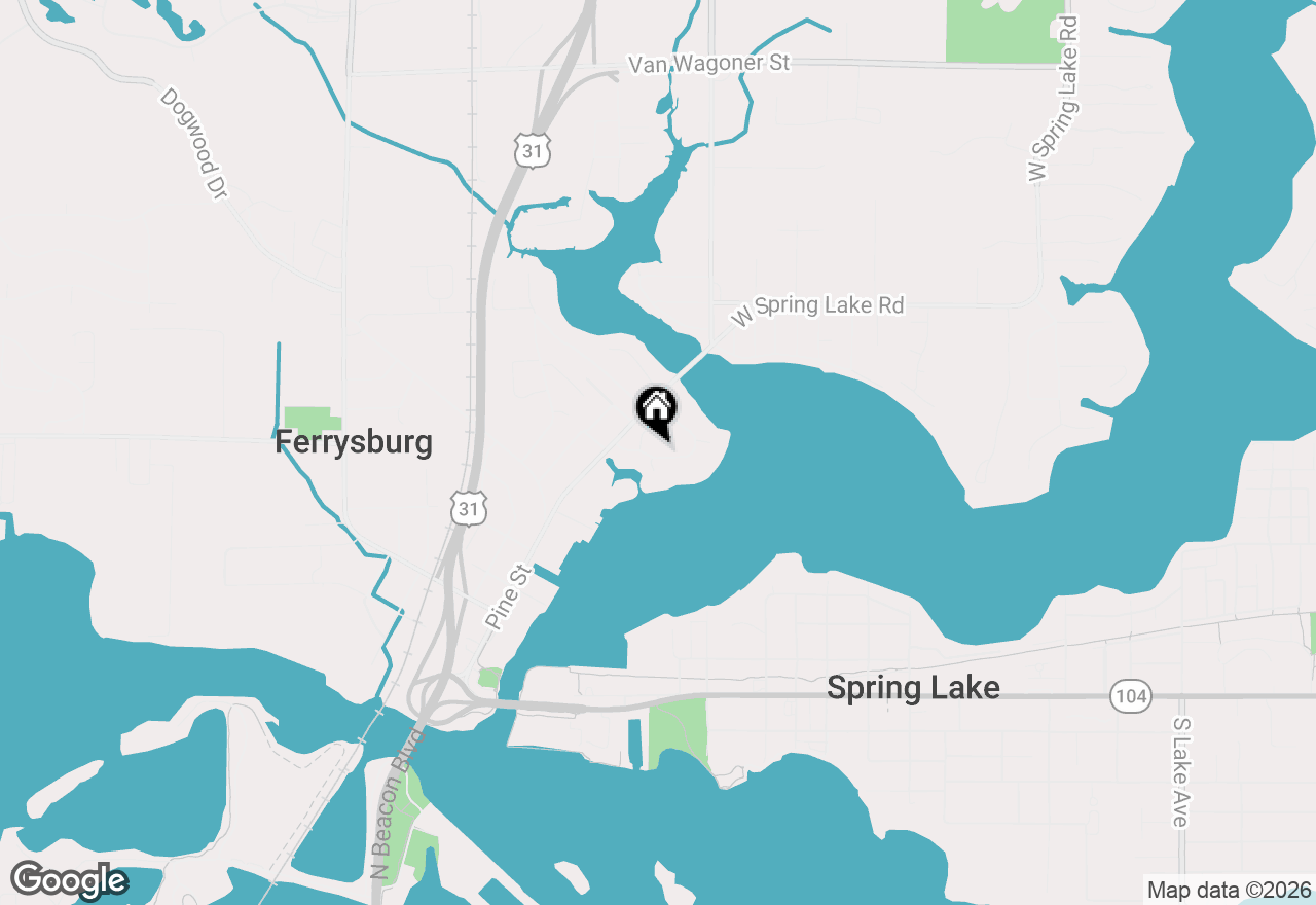 Map of 16840 Landing Drive, Spring Lake, MI 49456