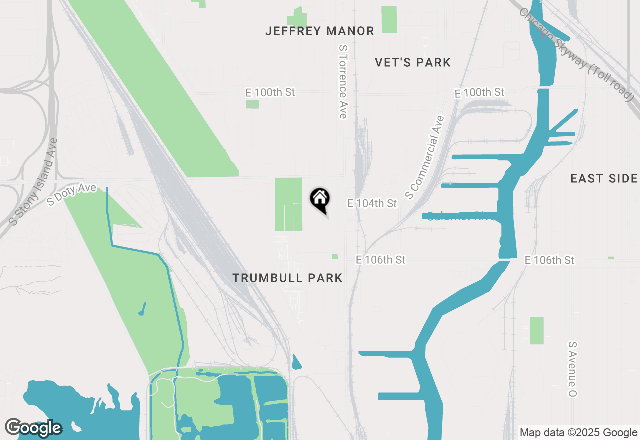 Map of 10435 S Calhoun Avenue, Chicago, IL 60617