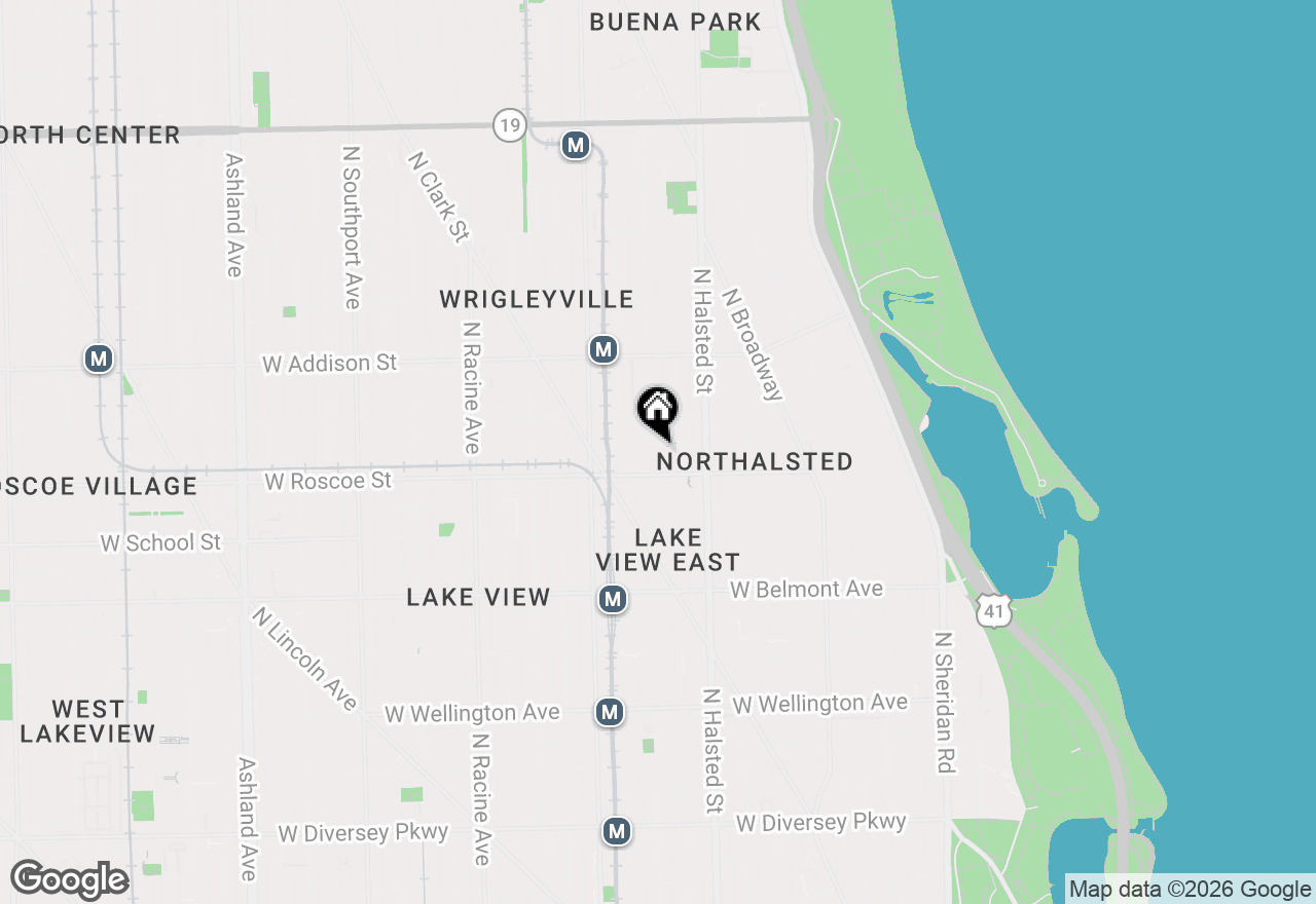 Map of 849 W Newport Avenue #3, Chicago, IL 60657
