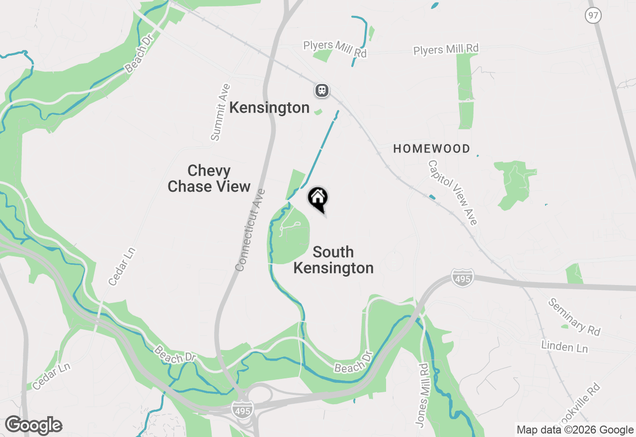 Map of 3612 Littledale Road, Kensington, MD 20895