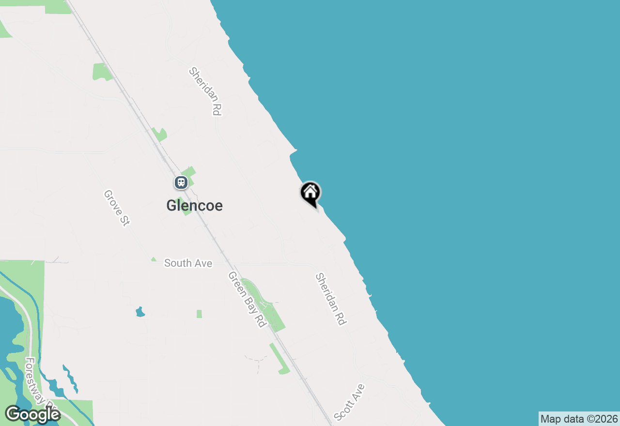 Map of 505 Longwood Avenue, Glencoe, IL 60022