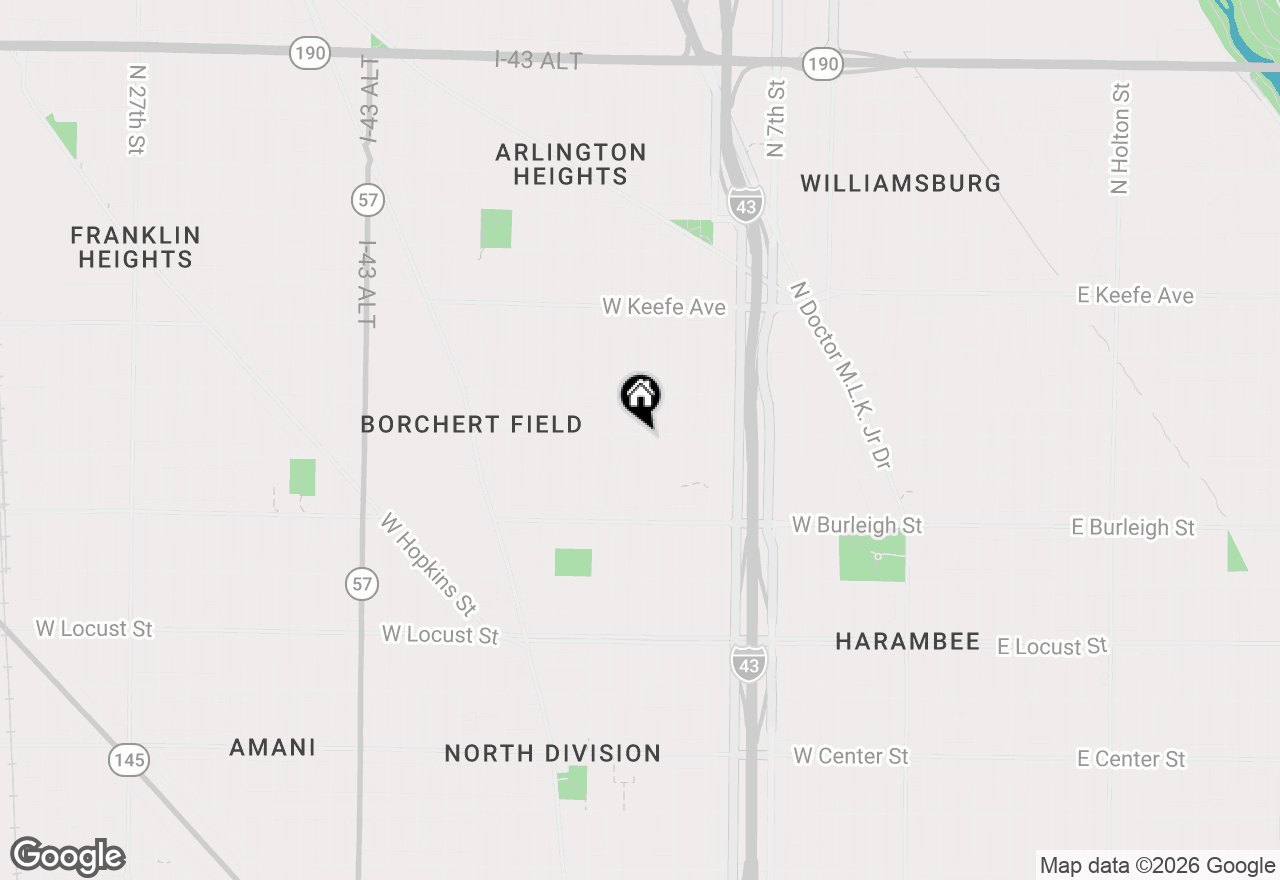 Map of 1113 W Ring St #1115, Milwaukee, WI 53206