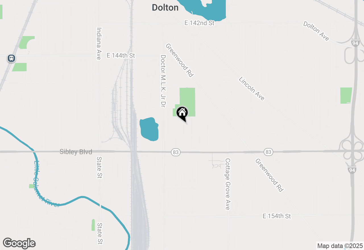 Map of 14813 Evers Street, Dolton, IL 60419