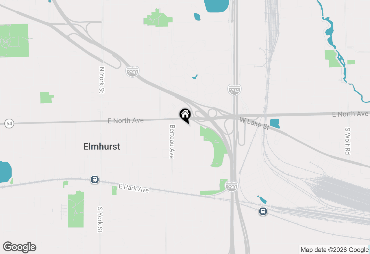 Map of 301 N Clinton Avenue, Elmhurst, IL 60126