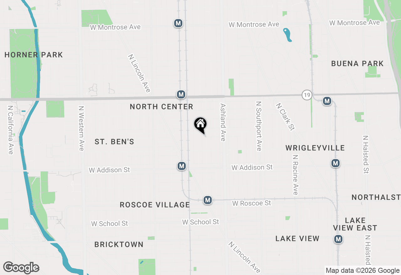 Map of 3747 N Hermitage Avenue, Chicago, IL 60613