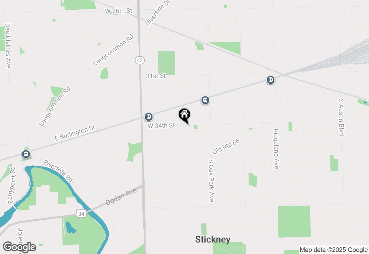 Map of 6924 34th Street, Berwyn, IL 60402