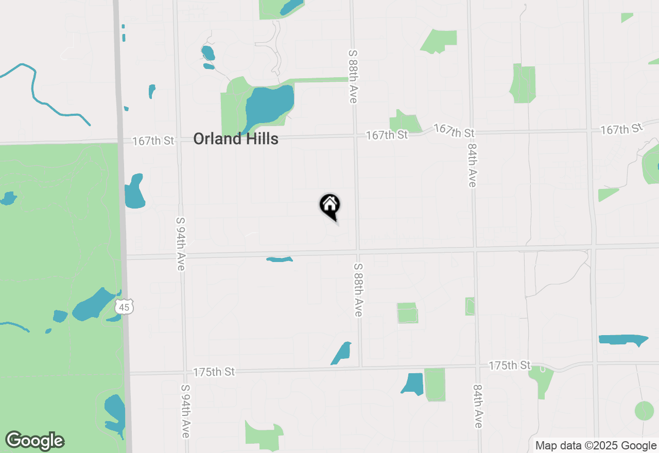 Map of 8859 170th Street, Orland Hills, IL 60487