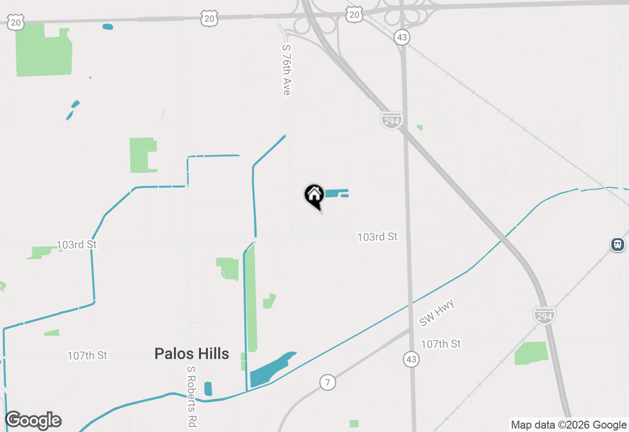 Map of 7517 Savoy Lane #B, Bridgeview, IL 60455