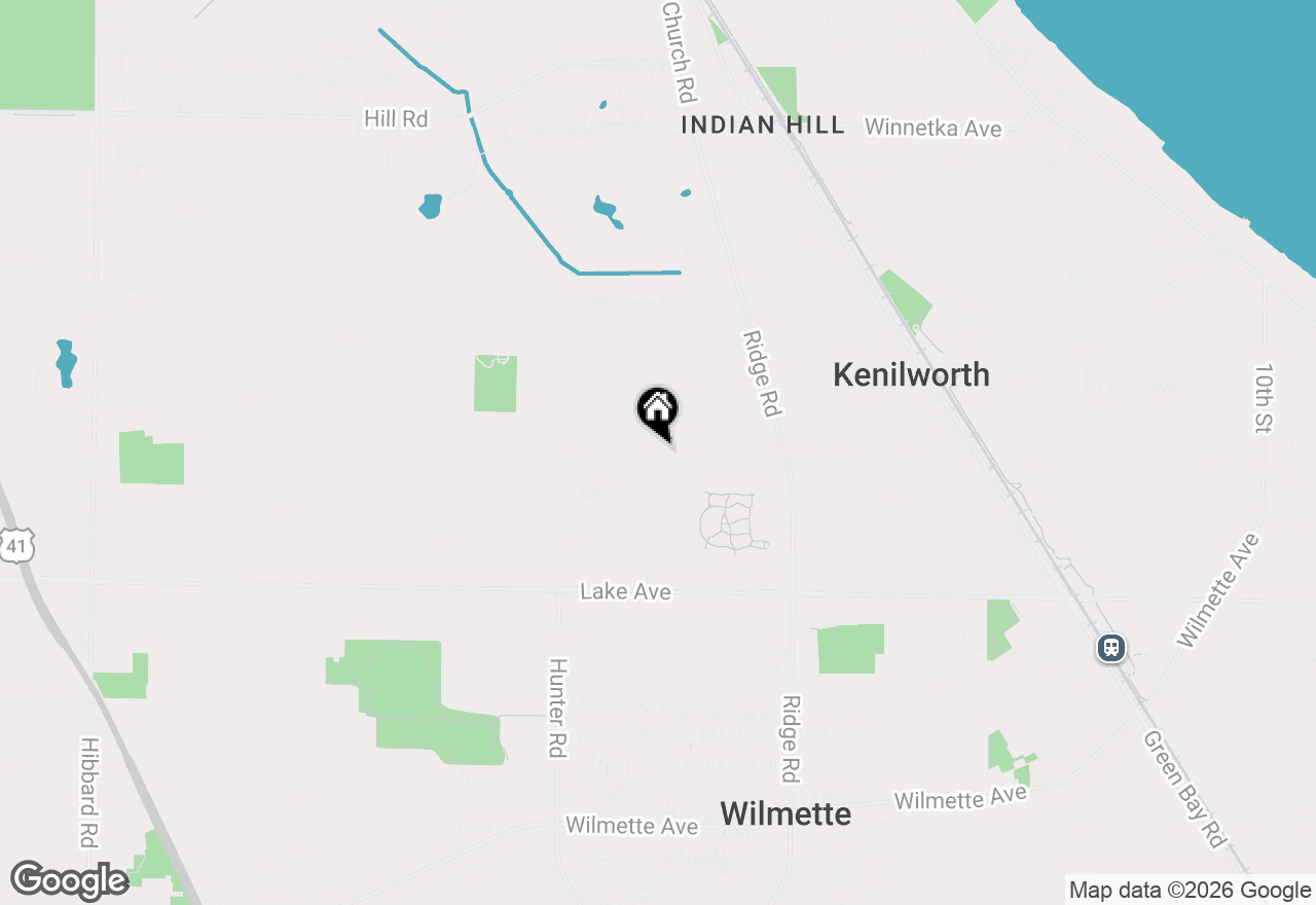 Map of 2114 Greenwood Avenue, Wilmette, IL 60091