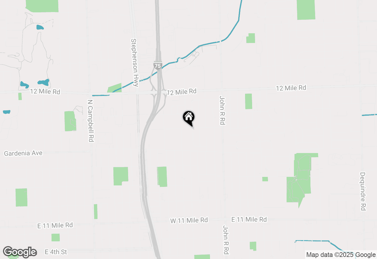 Map of 509 W Parker Avenue, Madison Heights, MI 48071