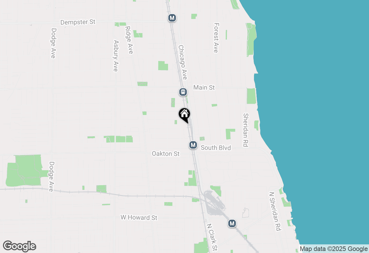 Map of 601 Linden Place #311, Evanston, IL 60202