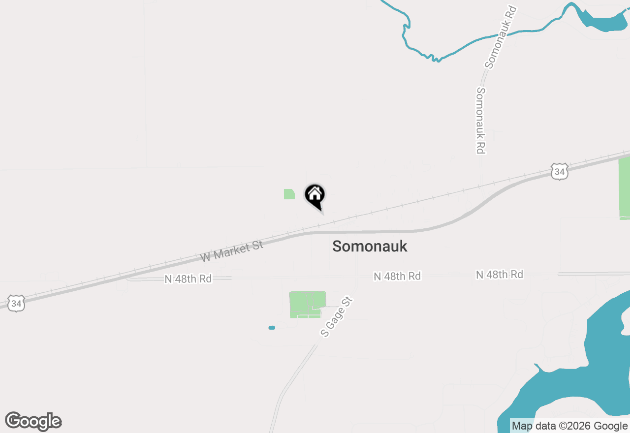 Map of 210 N Green Street, Somonauk, IL 60552